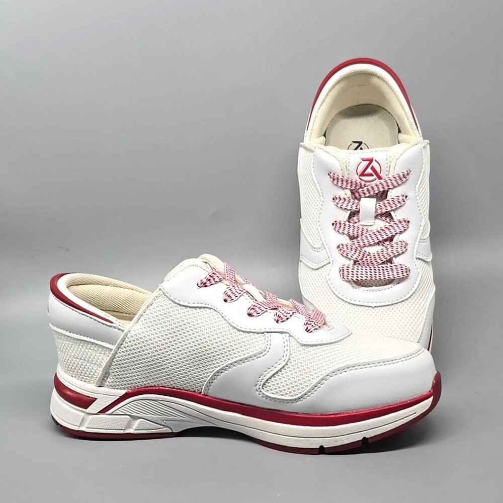 Zeba Peppermint Hands Free Lace Up Slip-on Athletic Shoes Wide Women's Size 7